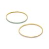 Fine Cupchain Stretch Bracelet Duo